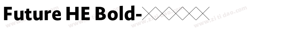 Future HE Bold字体转换
